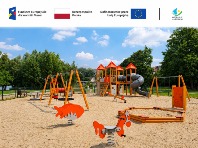 Mała Biel z nowym placem zabaw.  Pierwsza część rewitalizacji już służy najmłodszym