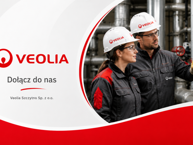 Veolia Szczytno szuka nowego członka zespołu. Firma poszukuje Operatora Urządzeń Energetycznych