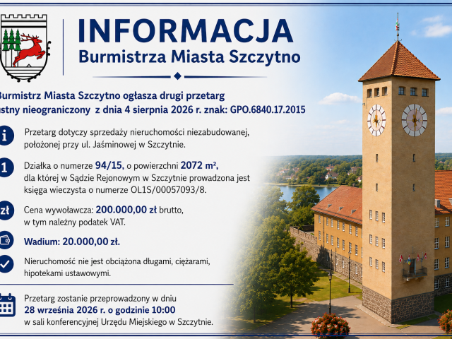 Informacja Burmistrza Miasta Szczytno
