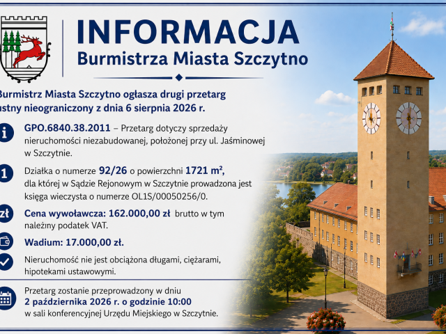 Informacja Burmistrza Miasta Szczytno